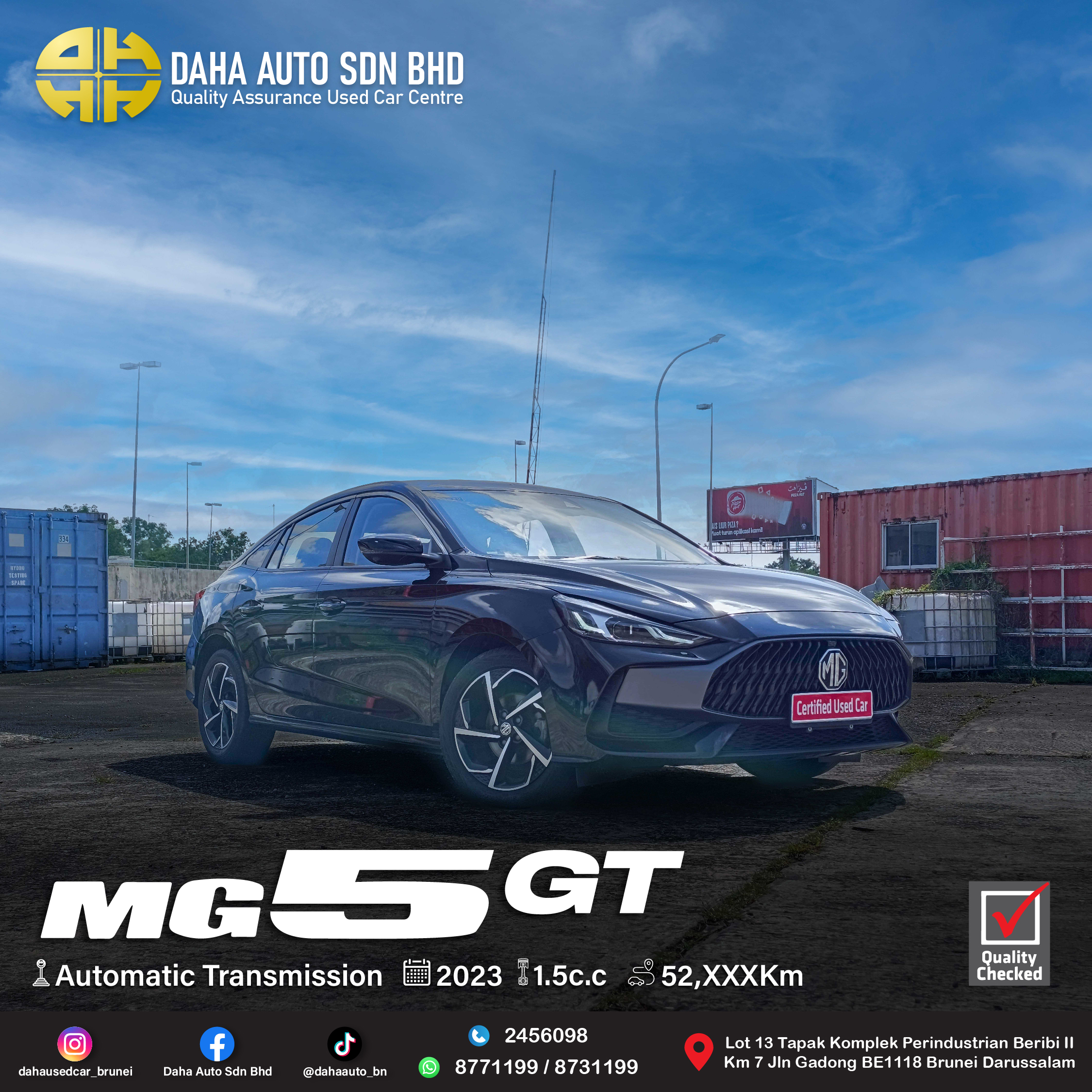 MG MG5 GT PFI DVCT CVT DEL