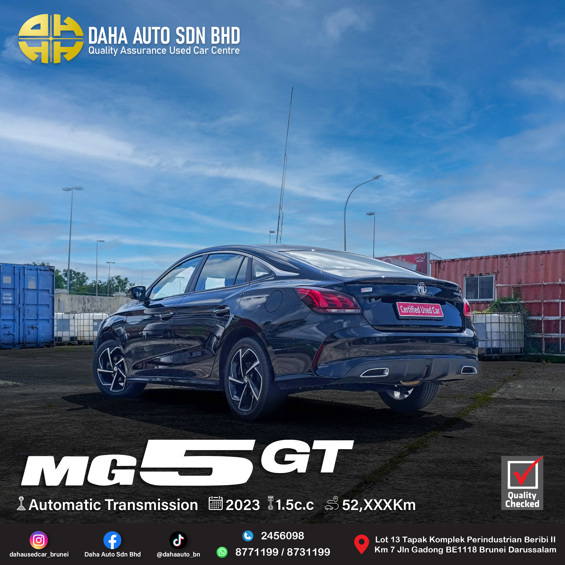 MG MG5 GT PFI DVCT CVT DEL