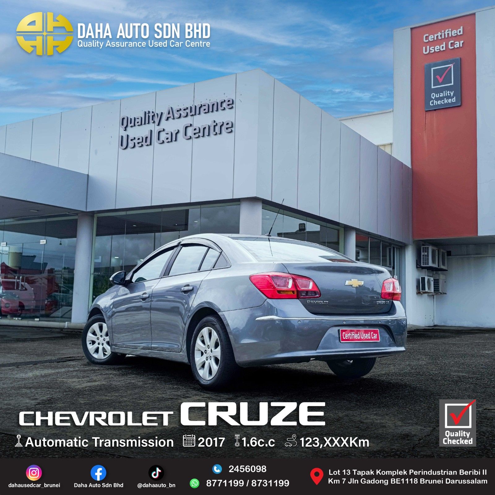 CHEVROLET CRUZE 1.6 (A) 2017