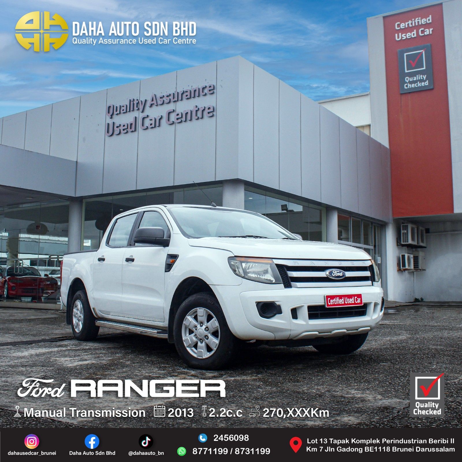FORD RANGER 2WD 2.2 (M) 2013
