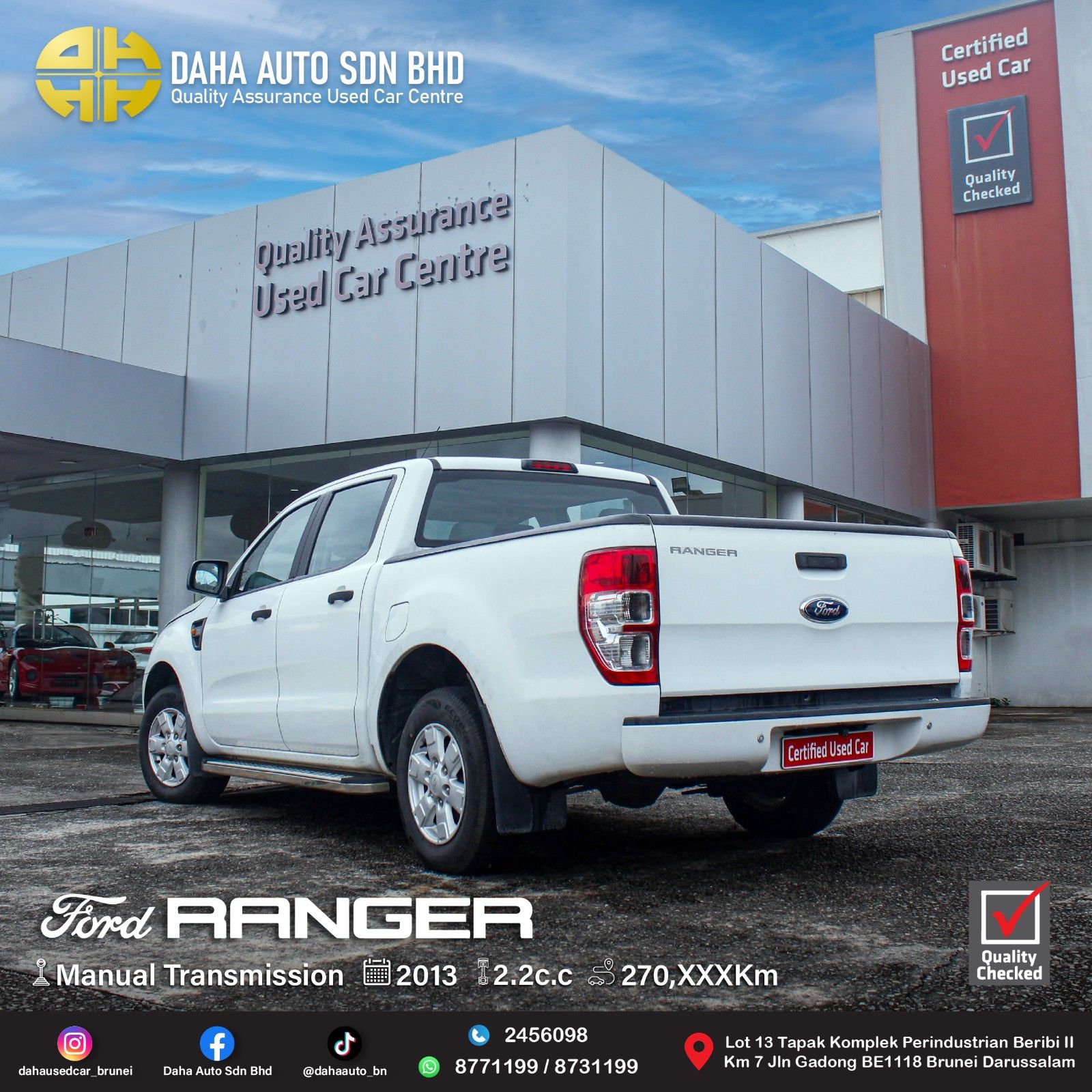 FORD RANGER 2WD 2.2 (M) 2013