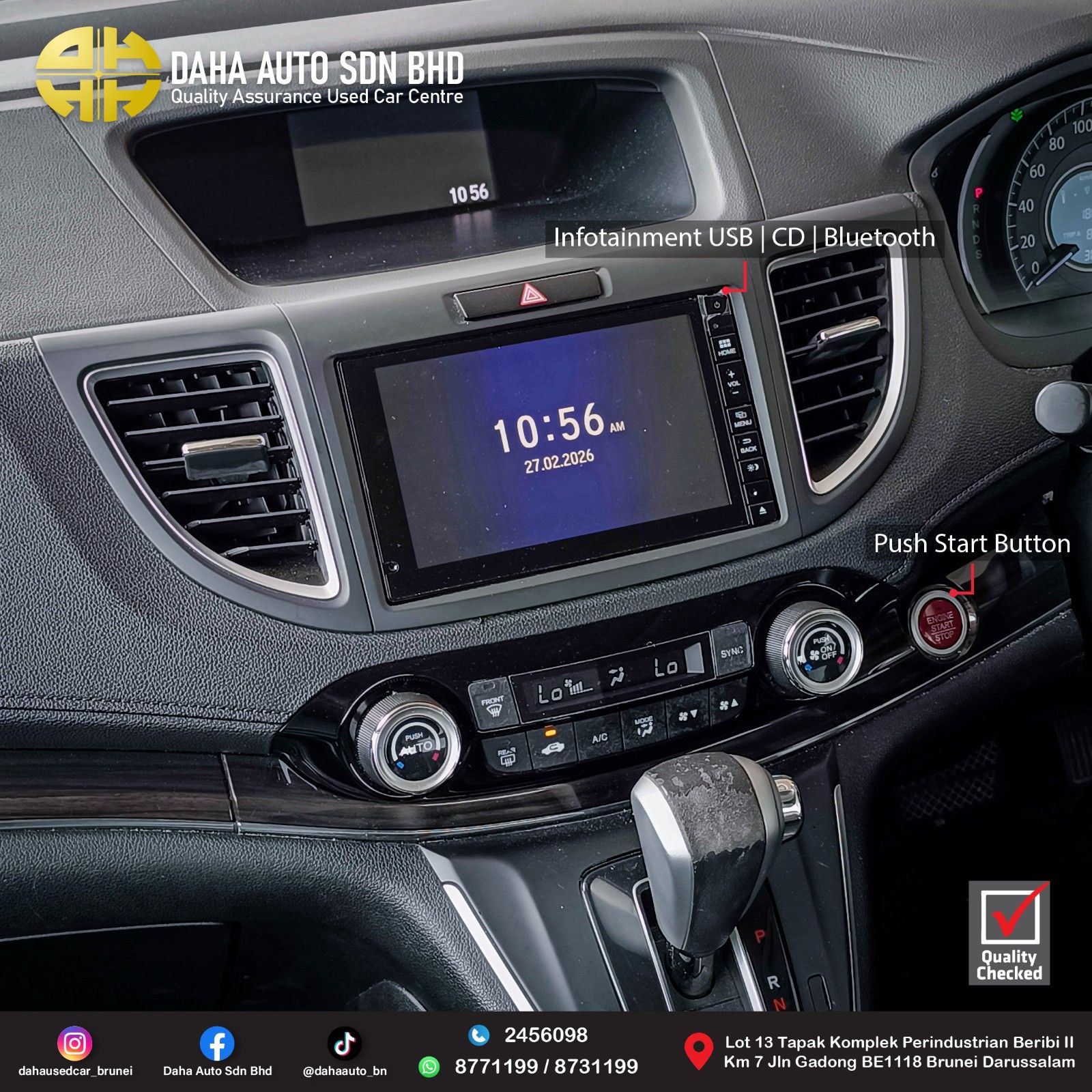 HONDA CRV RVSI-B 2.4 (A) 2015