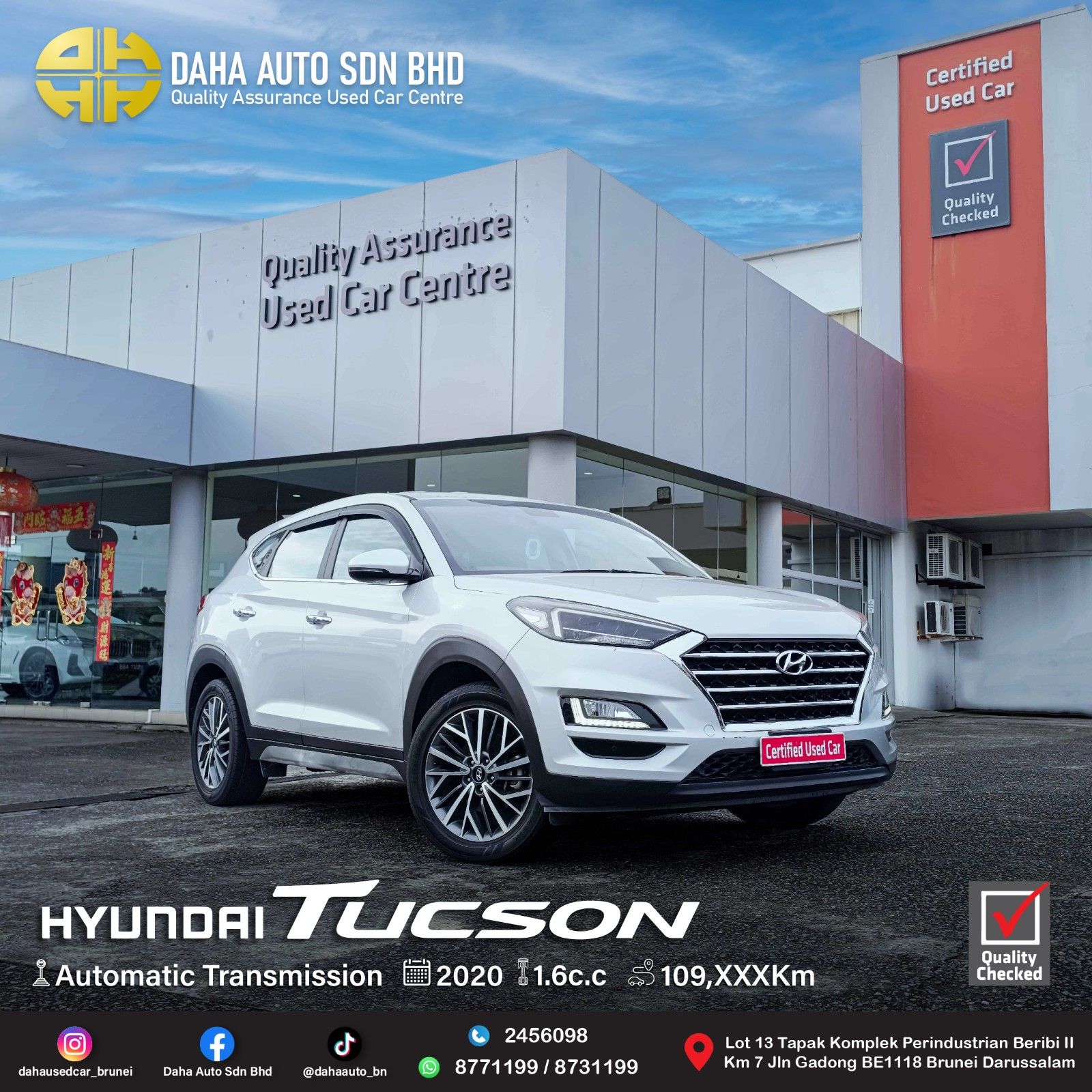 HYUNDAI TUCSON T-GDI GLS 1.6 (A) 2020