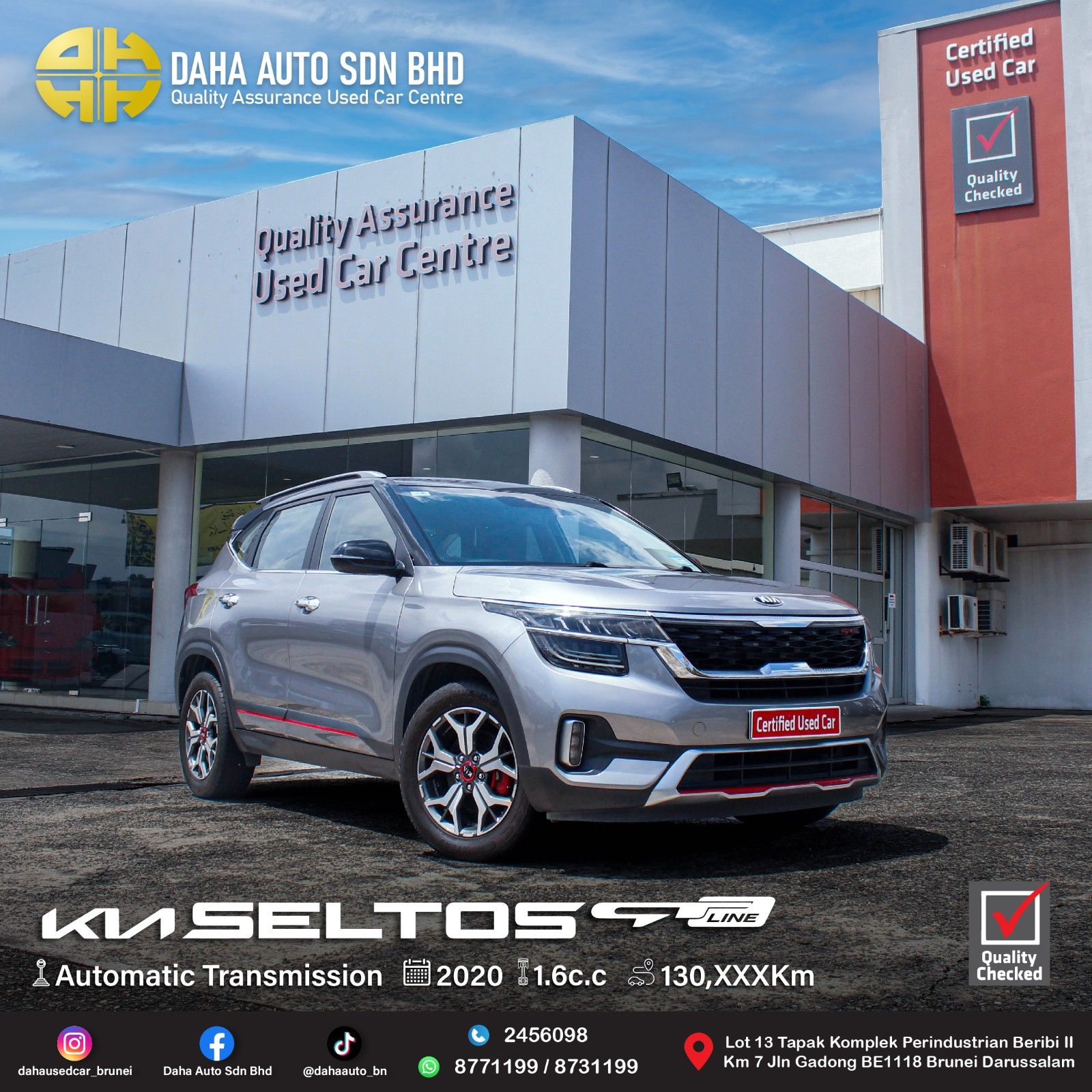 KIA SELTOS GT-LINE 1.6 (A) 2020