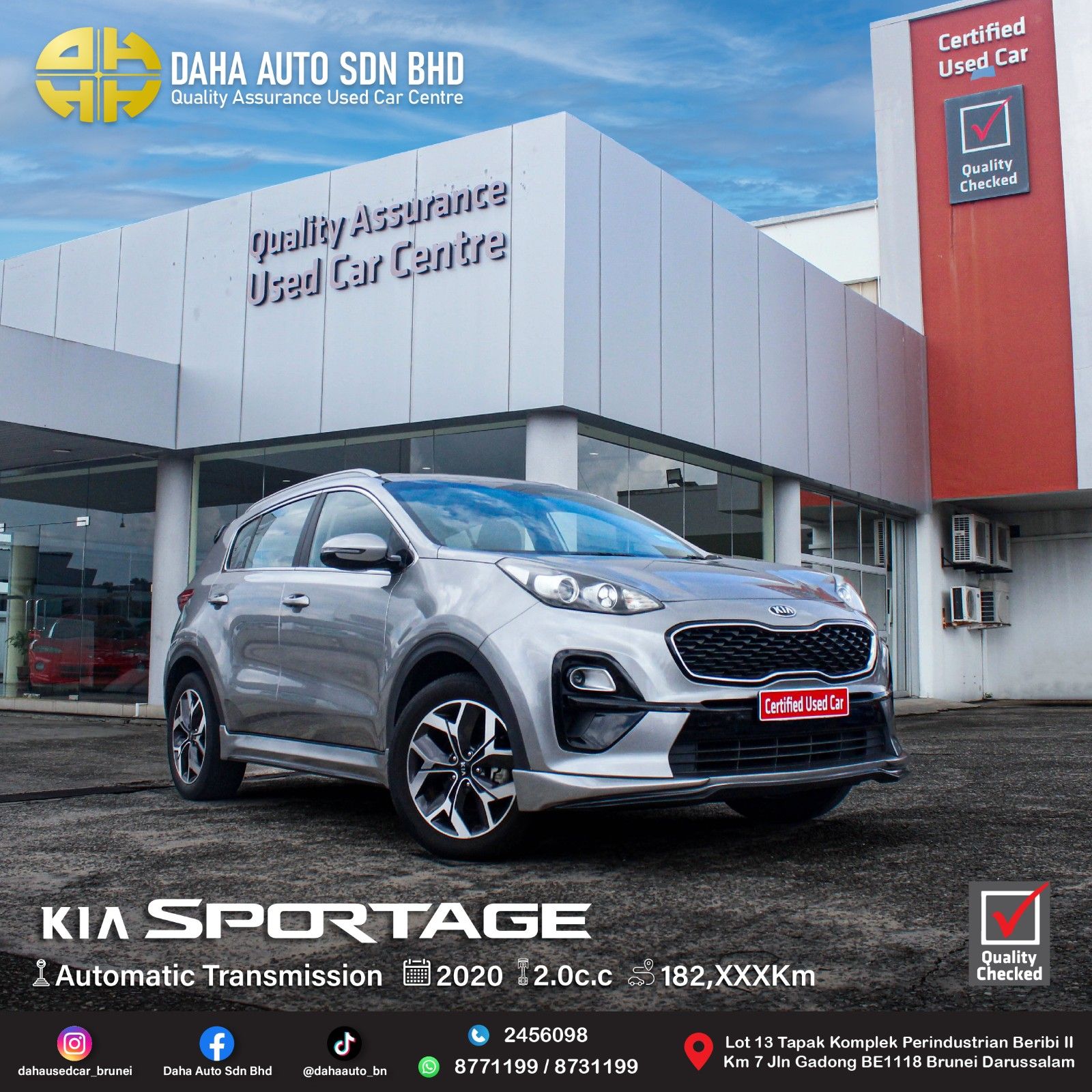 KIA SPORTAGE MPI 2.0 (A) 2020