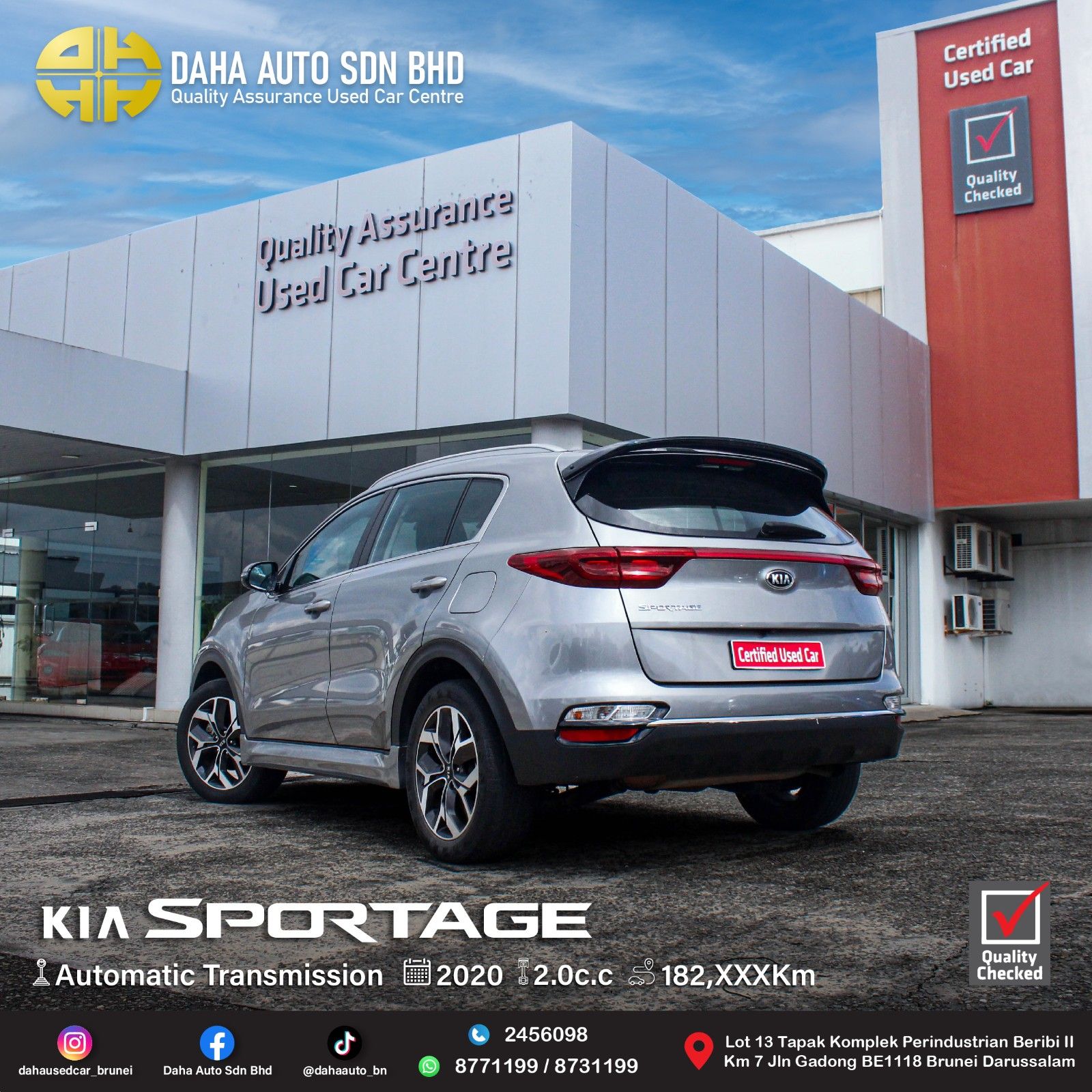 KIA SPORTAGE MPI 2.0 (A) 2020