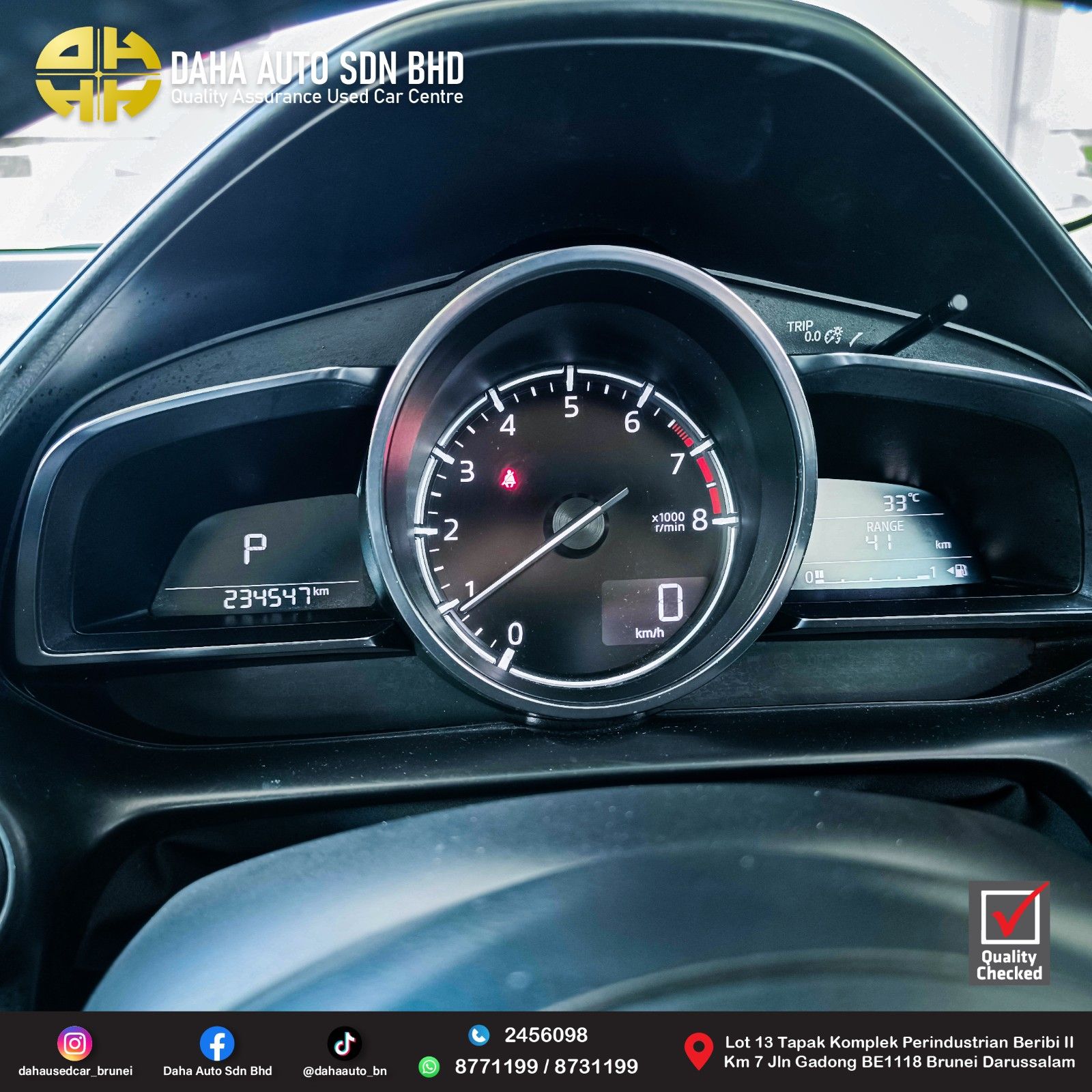 MAZDA CX3 SKYACTIV (HIGH GRADE) 2.0 (A) 2017