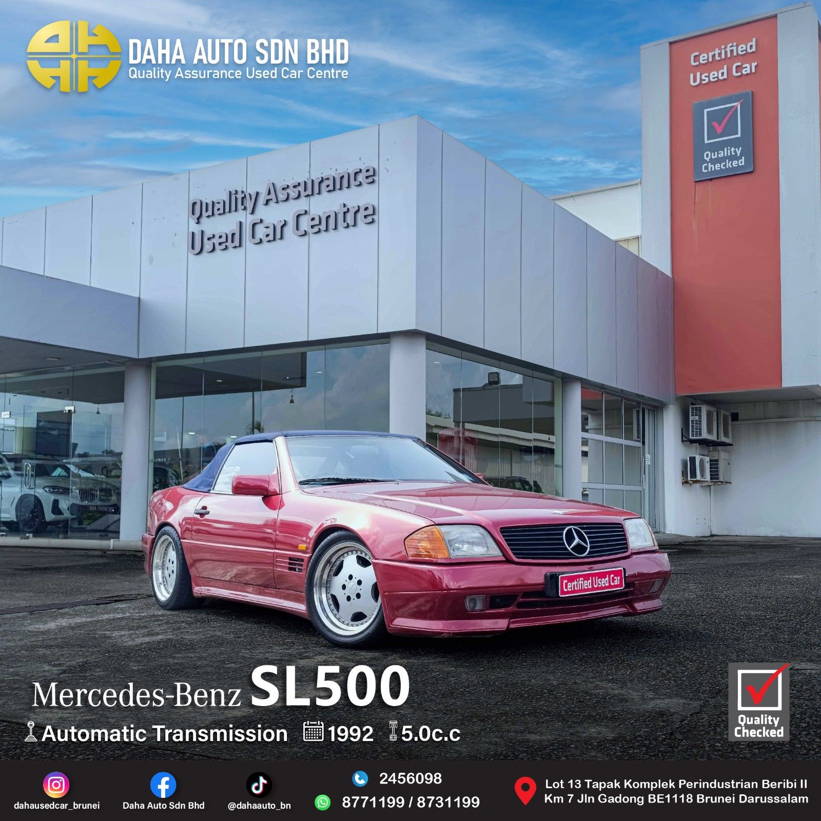 MERCEDESBENZ SL500 5.0 (A) 1992