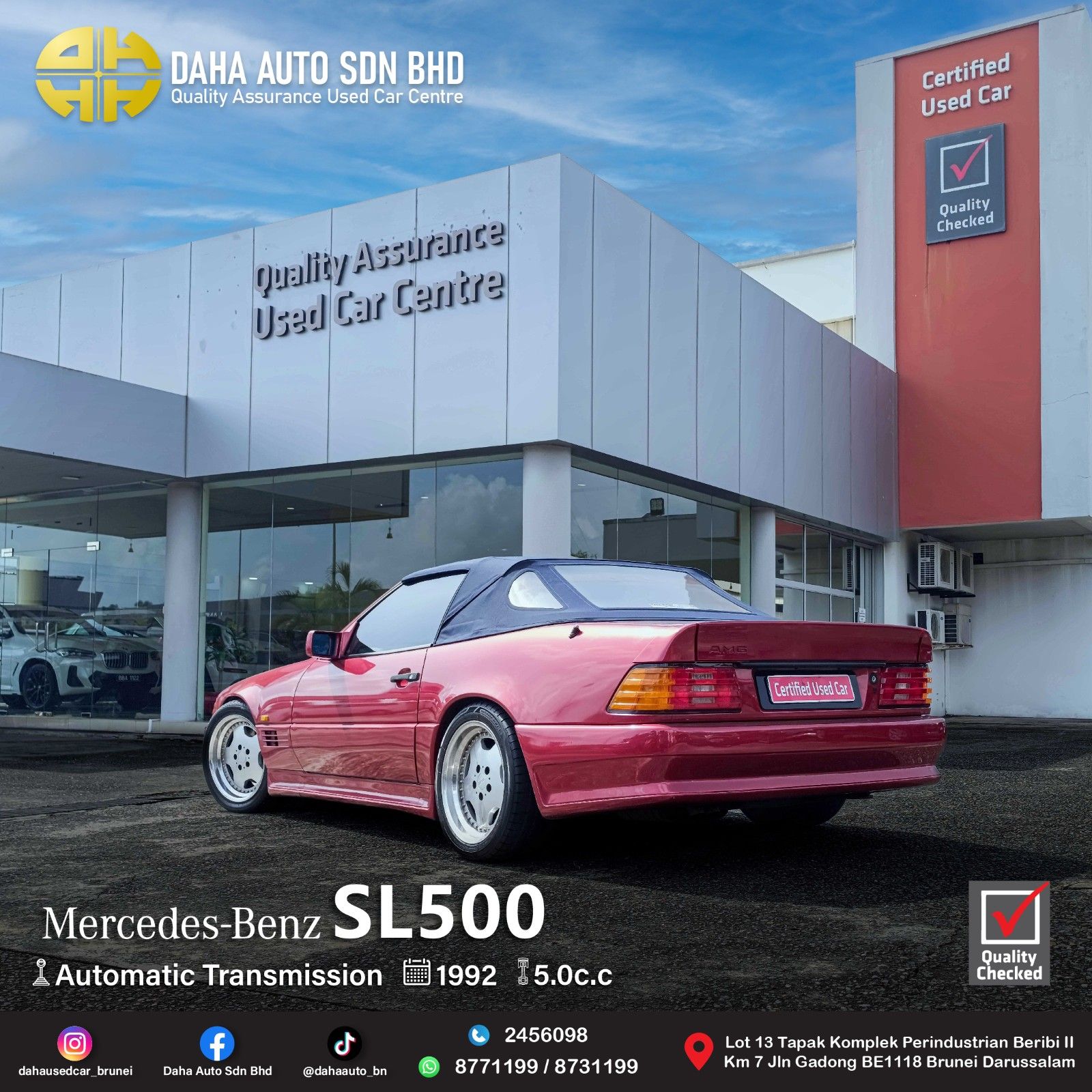 MERCEDESBENZ SL500 5.0 (A) 1992