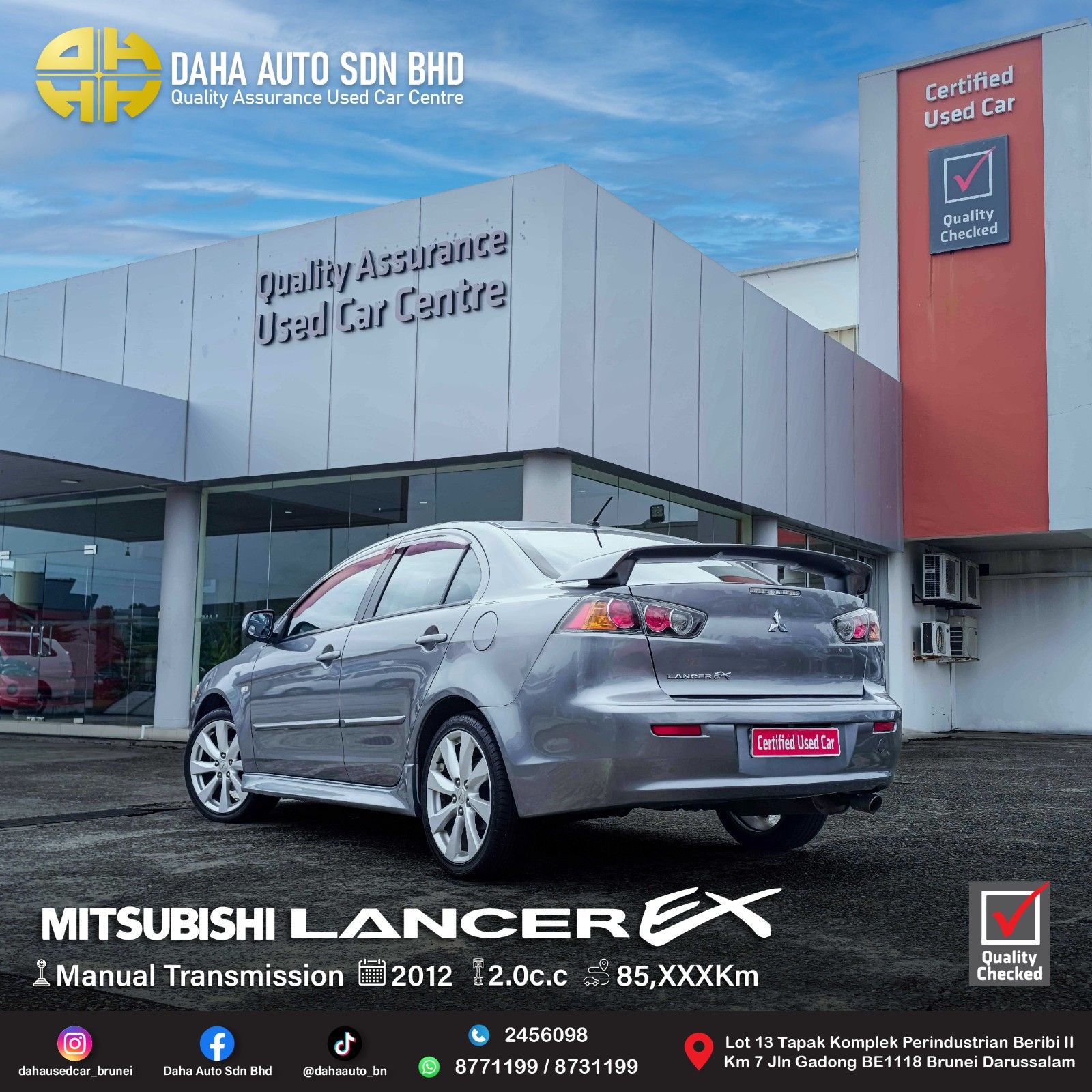 MITSUBISHI LANCER EX 2.0 (M) 2012
