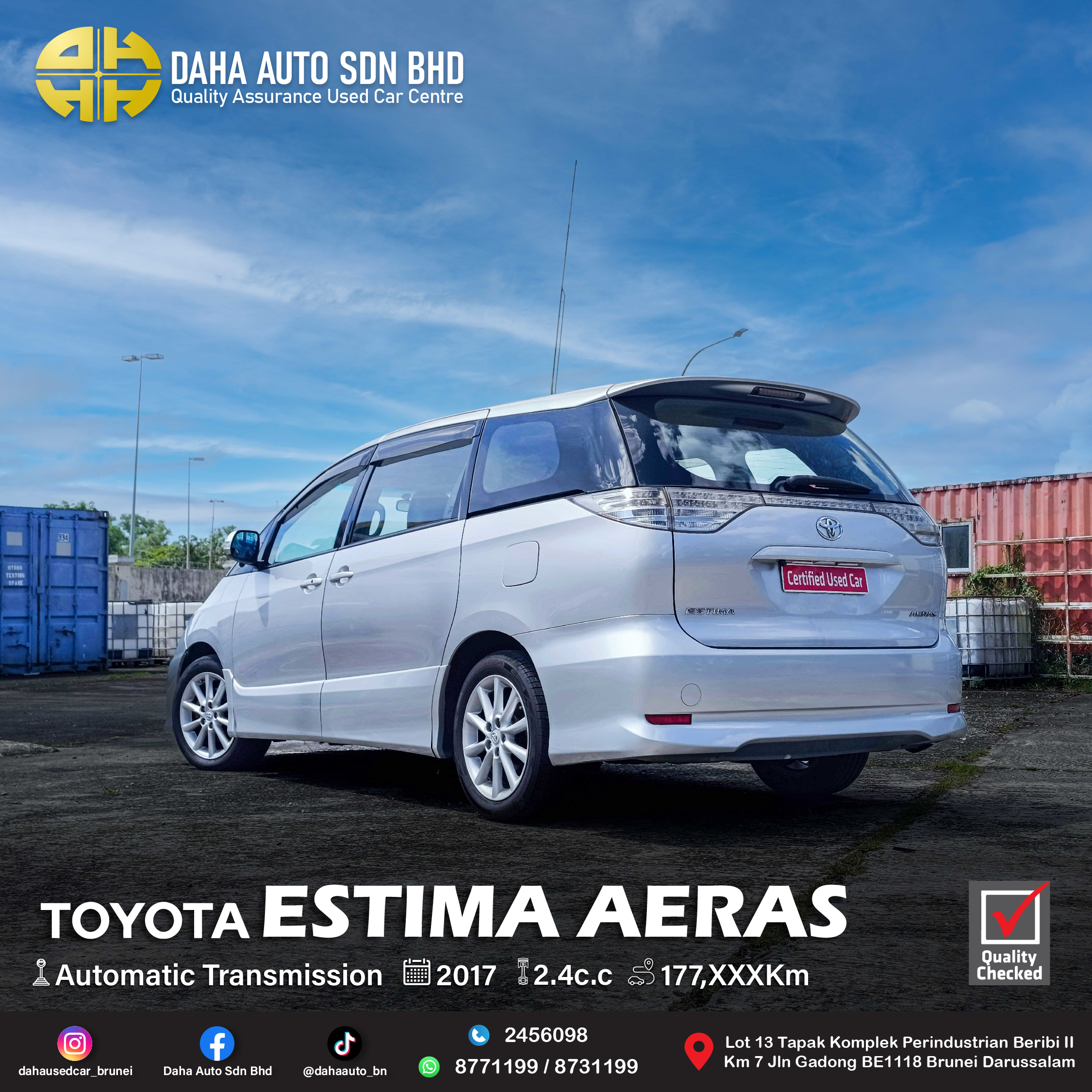 TOYOTA ESTIMA AERAS *IMPORT 2014