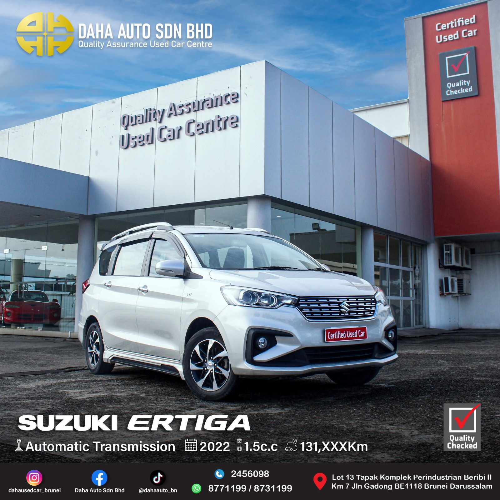 Suzuki Ertiga GX Bodykit 1.5 (A) 2022
